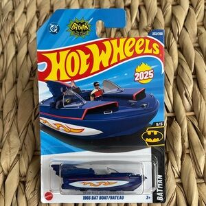 1966 Bat Boat Batman Robin Hot Wheels Speedboat BatBoat Toy Mattel New 2025